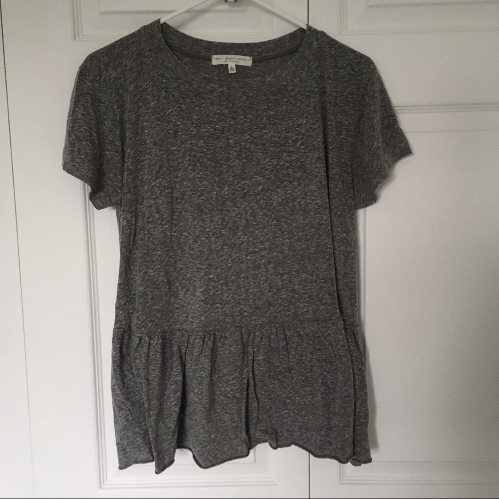 Truly Madly Deeply Ruffle Shirt L